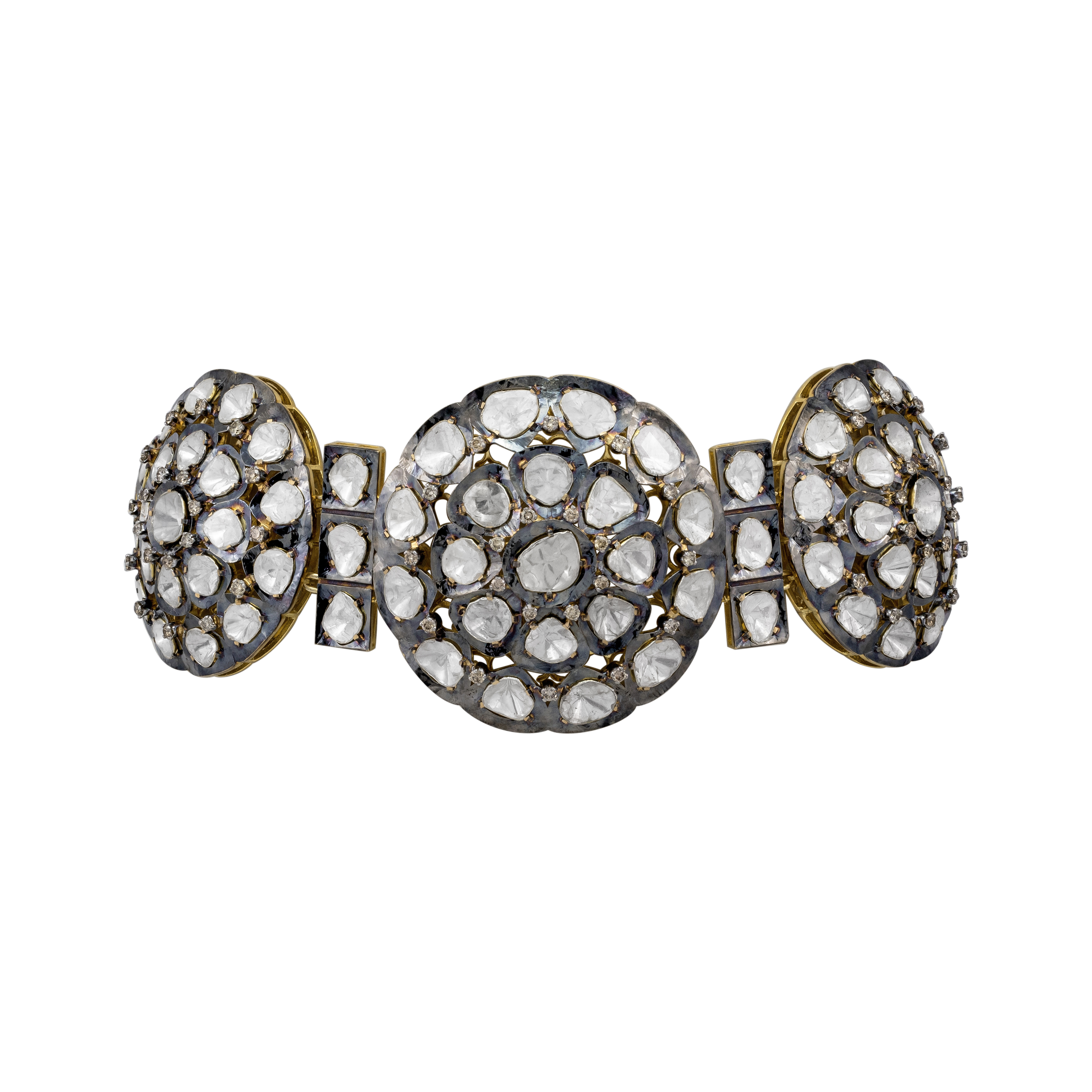 Radial Tri-Circular Polki Choker